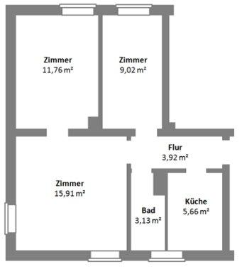 Etagenwohnung Hannover Döhren-Wülfel - 2.5 Zimmer, 50 m&sup2;, 347.000&euro; | Angebot:27536746
