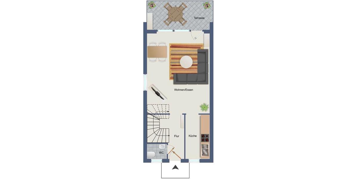 Reihenhaus Neustadt am Rübenberge - 2 Zimmer, 53 m&sup2;, 299.000&euro; | Angebot:26818518