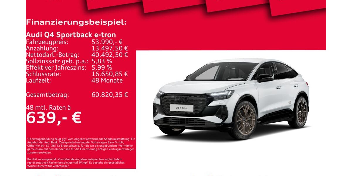 Audi Q4 e-tron 8.400 km 53.990 &euro; Hannover 30179