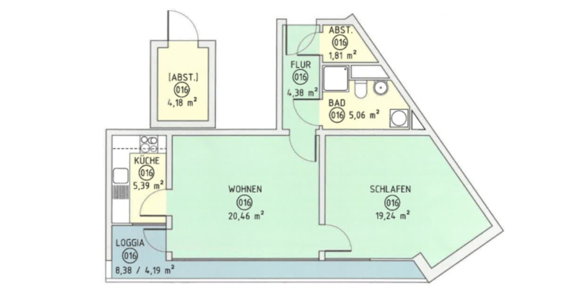 Geräumige 2-Zimmer Wohnung 2 zimmer