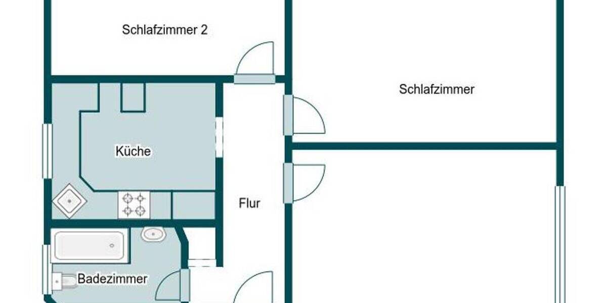 Etagenwohnung Langenhagen Schulenburg - 3 Zimmer, 80 m&sup2;, 179.000&euro; | Angebot:25987401