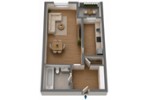 Hochparterre Langenhagen Brink - 1 Zimmer, 42 m&sup2;, 99.500&euro; | Angebot:27183517