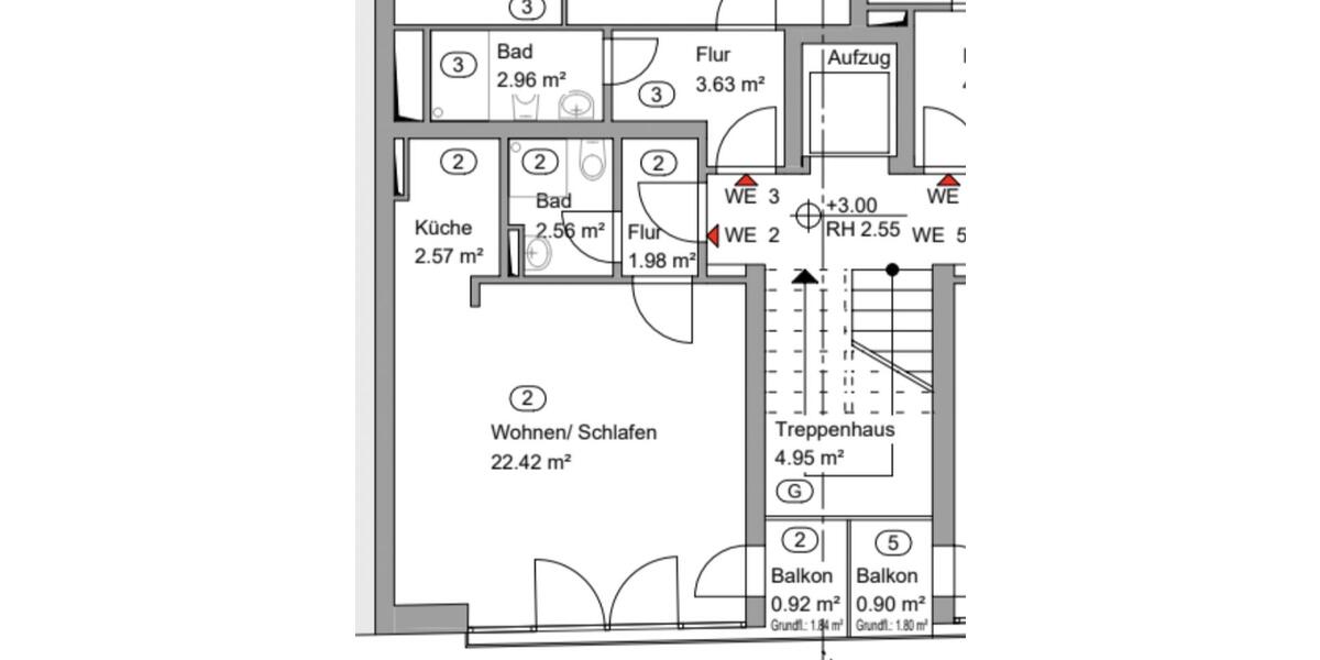 Etagenwohnung Hannover Nord - 1 Zimmer, 30 m&sup2;, 599&euro; | Angebot:26677637