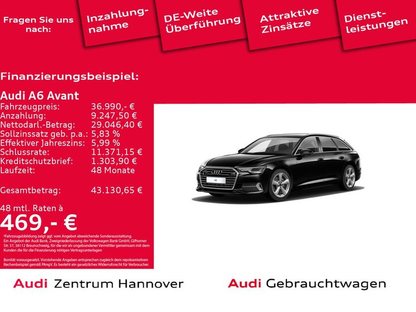 Audi A6 30.188 km 36.990 € Hannover 30179