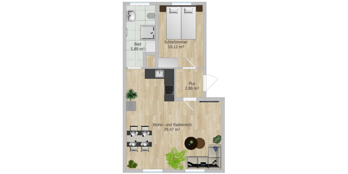 Kapitalanlage in Hannover-Linden: Modernisierte 2-Zimmer-Wohnung 2 zimmer