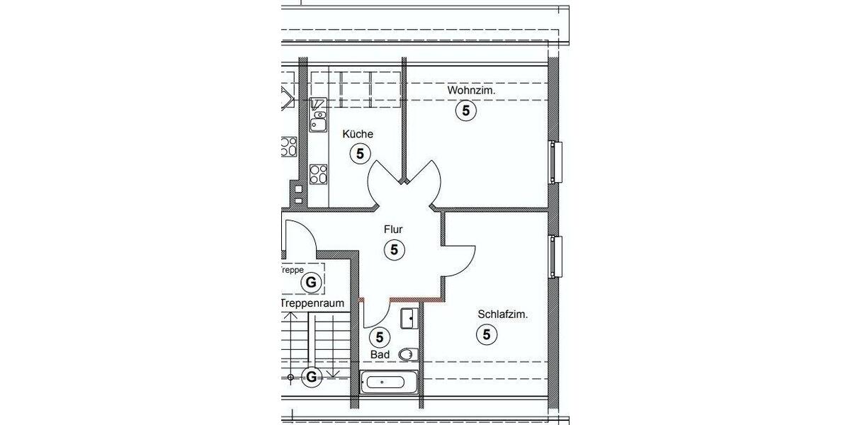Dachgeschoßwohnung Garbsen Berenbostel - 2 Zimmer, 51 m&sup2;, 122.000&euro; | Angebot:27122055