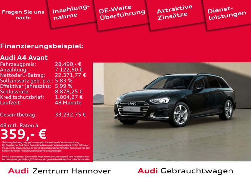 Audi A4 47.480 km 28.490 € Hannover 30179