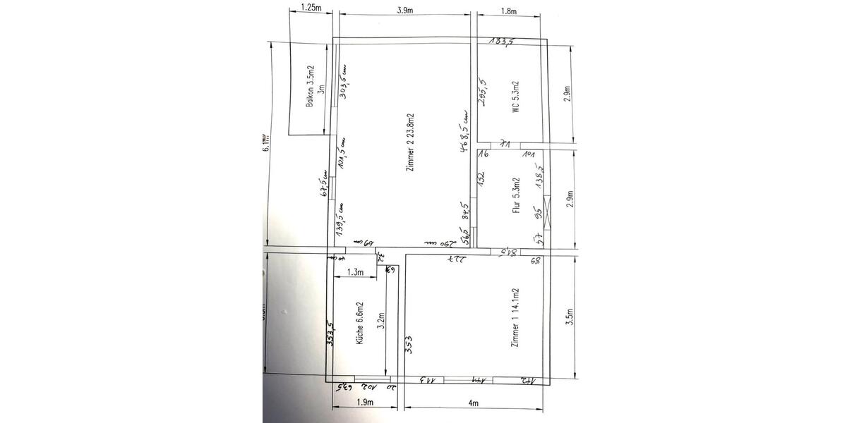 2 Zimmer mit Balkon und Lift, Fußbodenheizung 2 zimmer