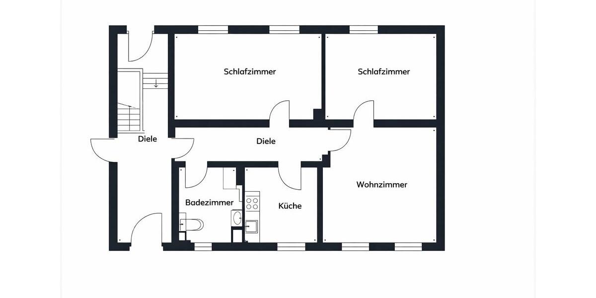 Wohnen im Grünen – möbl. 3-Zi.-Wohnung m. Waldblick in Hildesheim 3 zimmer