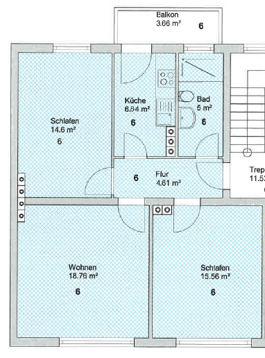Etagenwohnung Hannover Mitte - 3 Zimmer, 67 m&sup2;, 281.232&euro; | Angebot:25211764