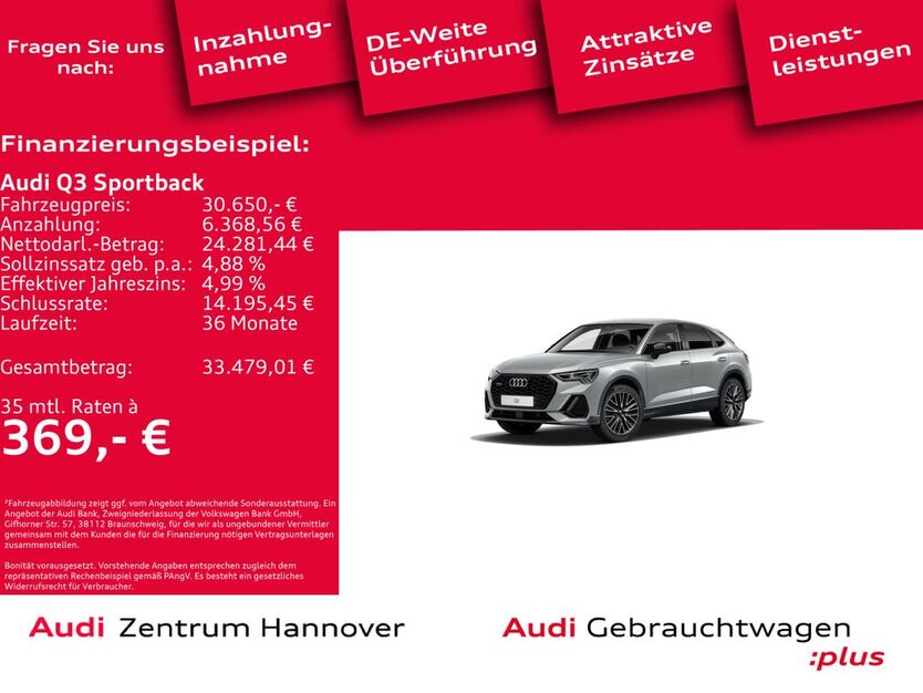Audi Q3 74.651 km 30.650 € Hannover 30179
