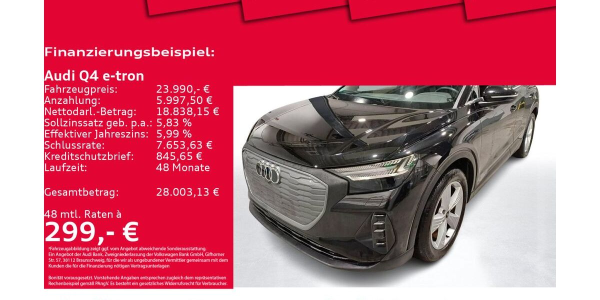 Audi Q4 e-tron 44.687 km 23.990 &euro; Hannover 30179