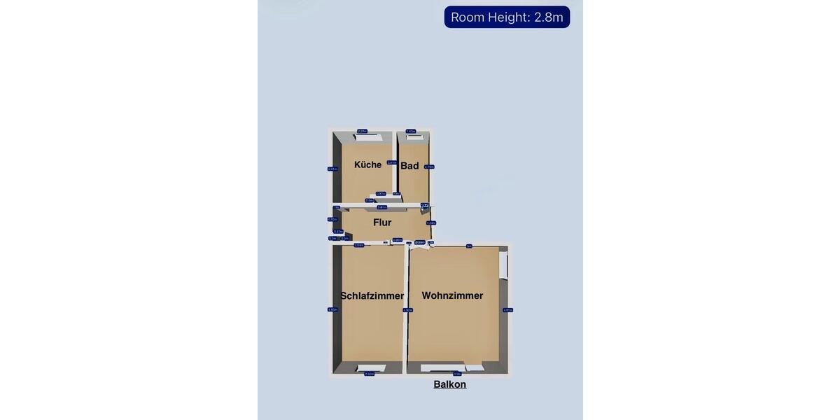 Hochparterre Hannover Mitte - 2 Zimmer, 52 m&sup2;, 980&euro; | Angebot:26380486