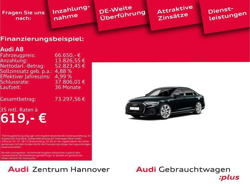 Audi A8 56.470 km 66.651 € Hannover 30179