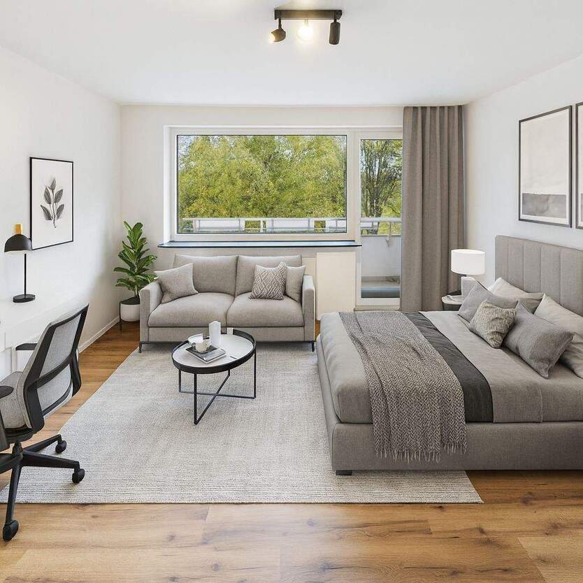 Hochwertig sanierte 1-Zimmer-Wohnung mit Balkon in Stöcken-Ledeburg auf Erbpacht 1 zimmer