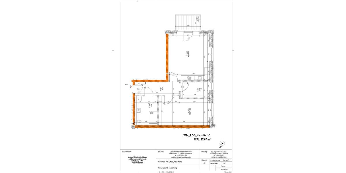 Etagenwohnung Wedemark - 2.5 Zimmer, 78 m&sup2;, 369.000&euro; | Angebot:26166437