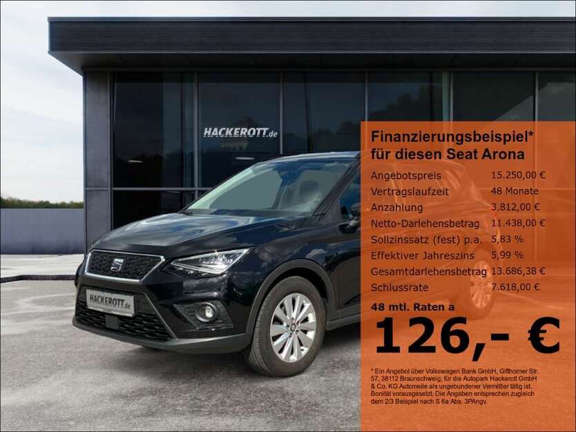 Seat Arona 38.451 km 15.250 € Burgwedel 30938