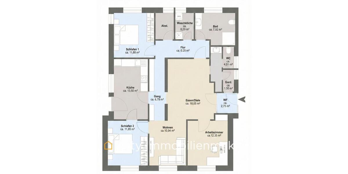 Energieeffizienz und 4 Zimmer: Freistehender Bungalow mit viel Licht in Egestorf 4 zimmer