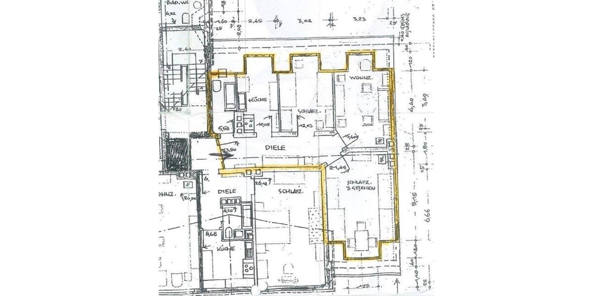 Dachgeschoßwohnung Hannover Vahrenwald-List - 3 Zimmer, 78 m&sup2;, 355.000&euro; | Angebot:26342558