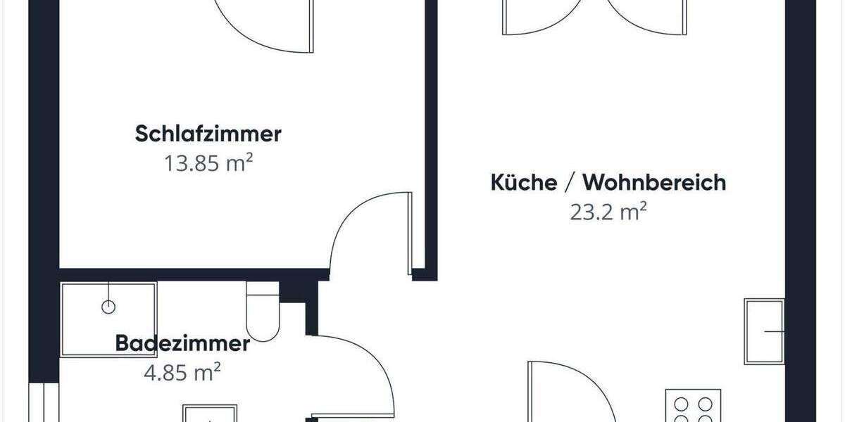 Etagenwohnung Lehrte Hämelerwald - 2 Zimmer, 43 m&sup2;, 129.999&euro; | Angebot:23956859