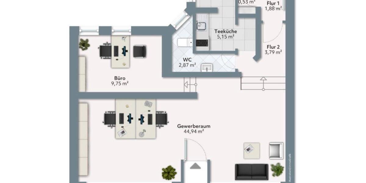 Gewerbeobjekt Hannover Nord - 1.920&euro; | Angebot:25400158