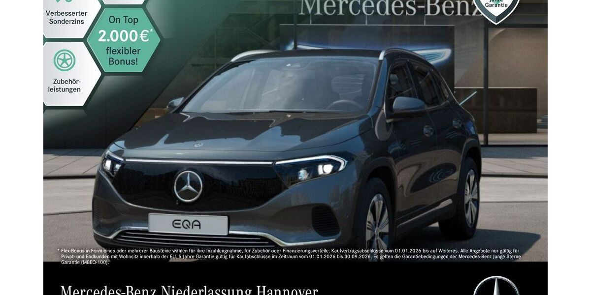 Mercedes-Benz EQA 11.052 km 37.890 &euro; Hannover/Langenhagen 30855