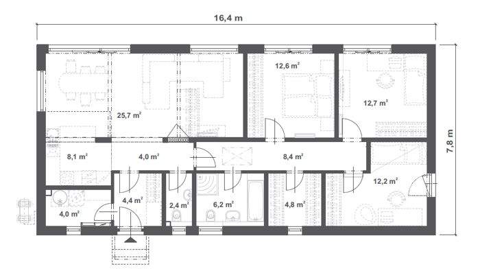 Bungalow Harsum / Hönnersum Harsum - 4 Zimmer, 106 m&sup2;, 371.600&euro; | Angebot:25727793