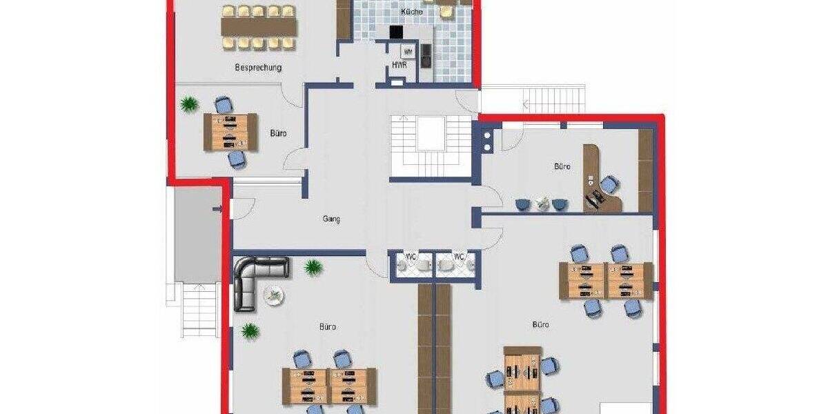 Gewerbeobjekt Laatzen Laatzen-Mitte - 3 Zimmer, 130 m&sup2;, 1.450&euro; | Angebot:26657195