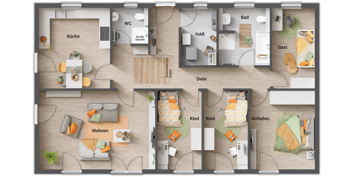 Bungalow Hohenhameln Harber - 6 Zimmer, 130 m&sup2;, 420.250&euro; | Angebot:26916709