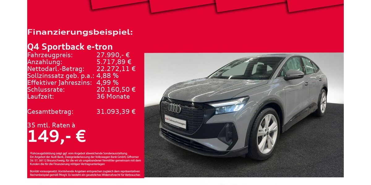 Audi Q4 e-tron 31.066 km 27.990 € Hannover 30179