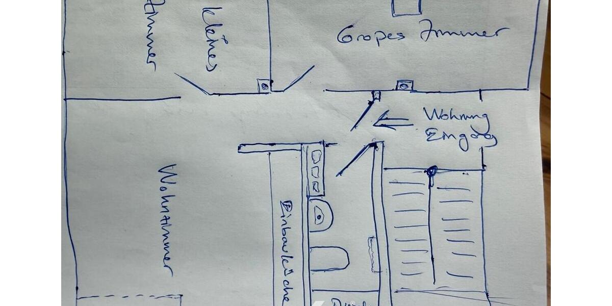 Frisch-vollsanierte möblierteunmöblierte 2 Zimmer DG-Wohnung mit Wohnküche inkl. EBK, WG-geeignet 2 zimmer