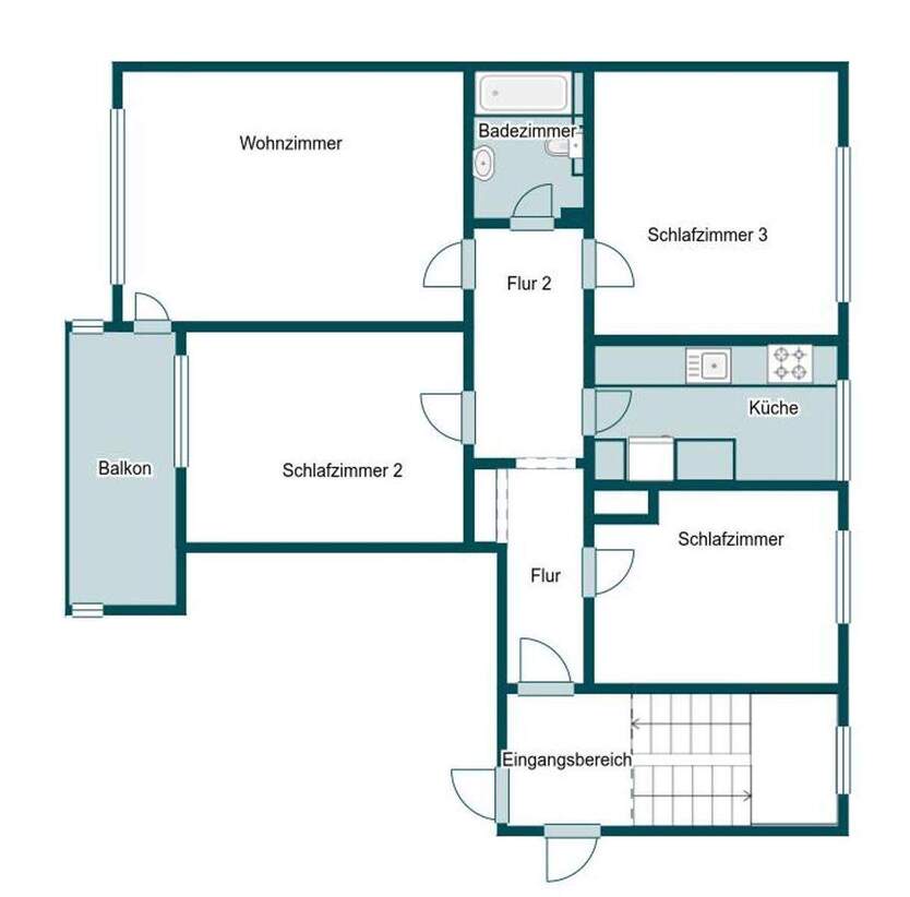 Zentral gelegenes 4-Zimmer-Wohnhighlight mit Balkon in Hannover 4 zimmer