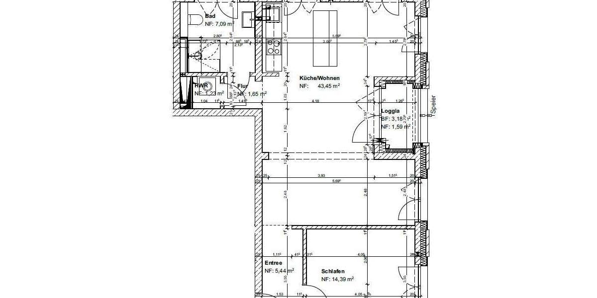 Etagenwohnung Hannover Döhren - 2 Zimmer, 75 m&sup2;, 1.190&euro; | Angebot:24111929