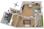 Etagenwohnung Hannover Bemerode - 2 Zimmer, 75 m&sup2;, 1.120&euro; | Angebot:26061636