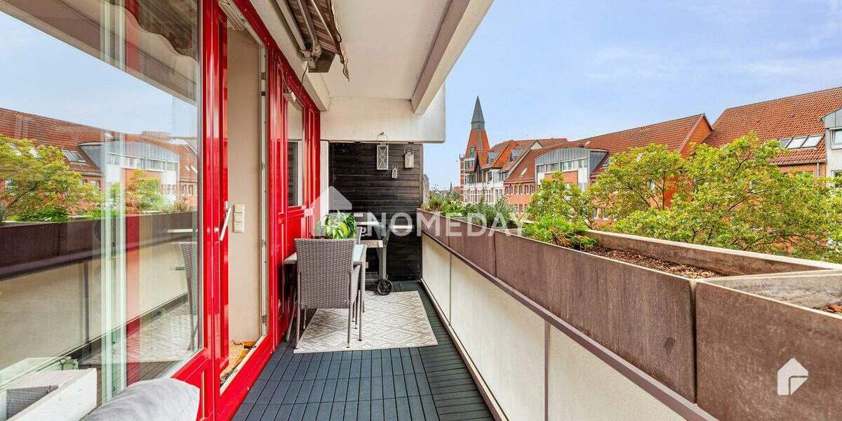 Zentral gelegen am Ufer der Ihme: ETW mit SW-Loggia im Ihme-Zentrum 3 zimmer