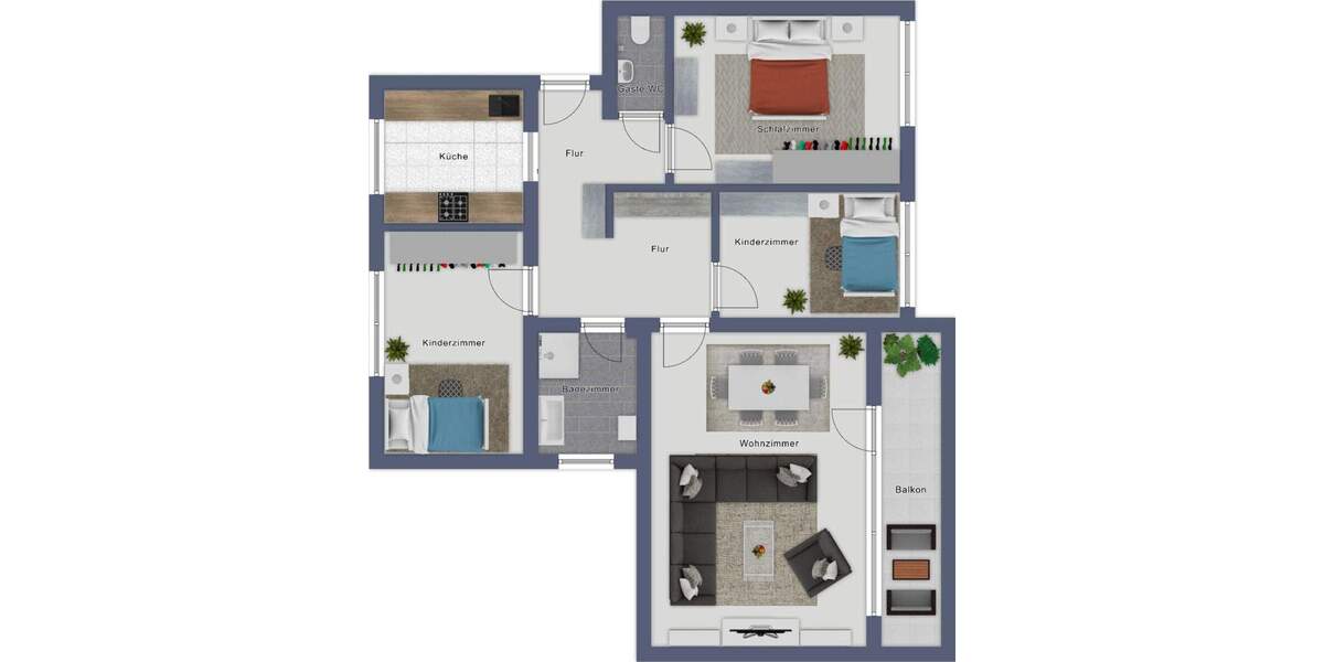 Etagenwohnung Barsinghausen Egestorf - 4 Zimmer, 90 m&sup2;, 199.000&euro; | Angebot:25195878