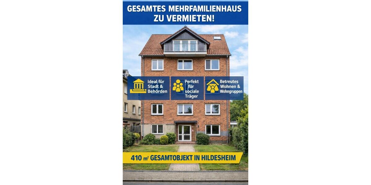 5 Wohneinheiten + 1 Büro zu vermieten für Stadt oder Träger 15 zimmer