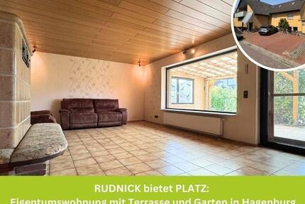RUDNICK bietet PLATZ: Eigentumswohnung mit Terrasse und Garten in Hagenburg 3 zimmer