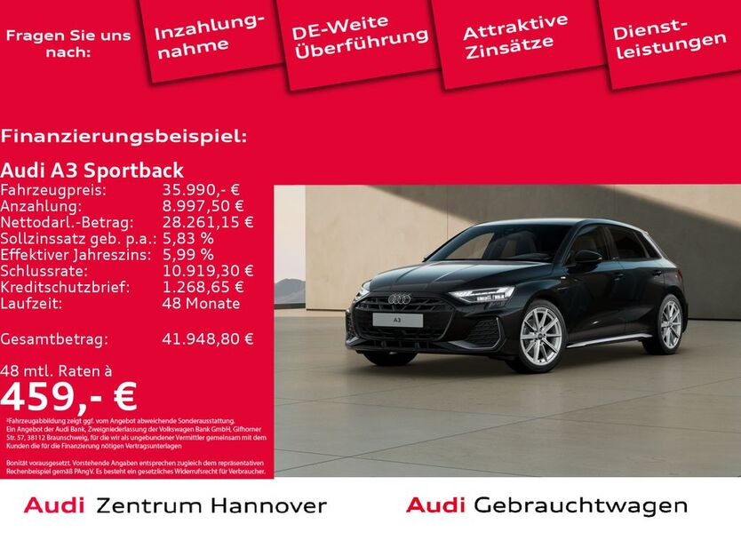 Audi A3 10.030 km 35.990 € Hannover 30179