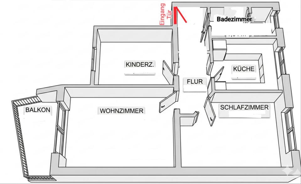 Etagenwohnung Hannover Vahrenwald-List - 3 Zimmer, 52 m&sup2;, 155.000&euro; | Angebot:27258915
