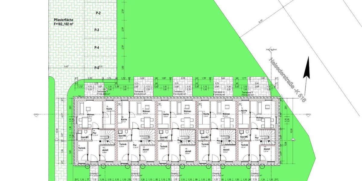 Reihenmittelhaus Sarstedt Heisede - 5 Zimmer, 132 m&sup2;, 399.000&euro; | Angebot:24037068