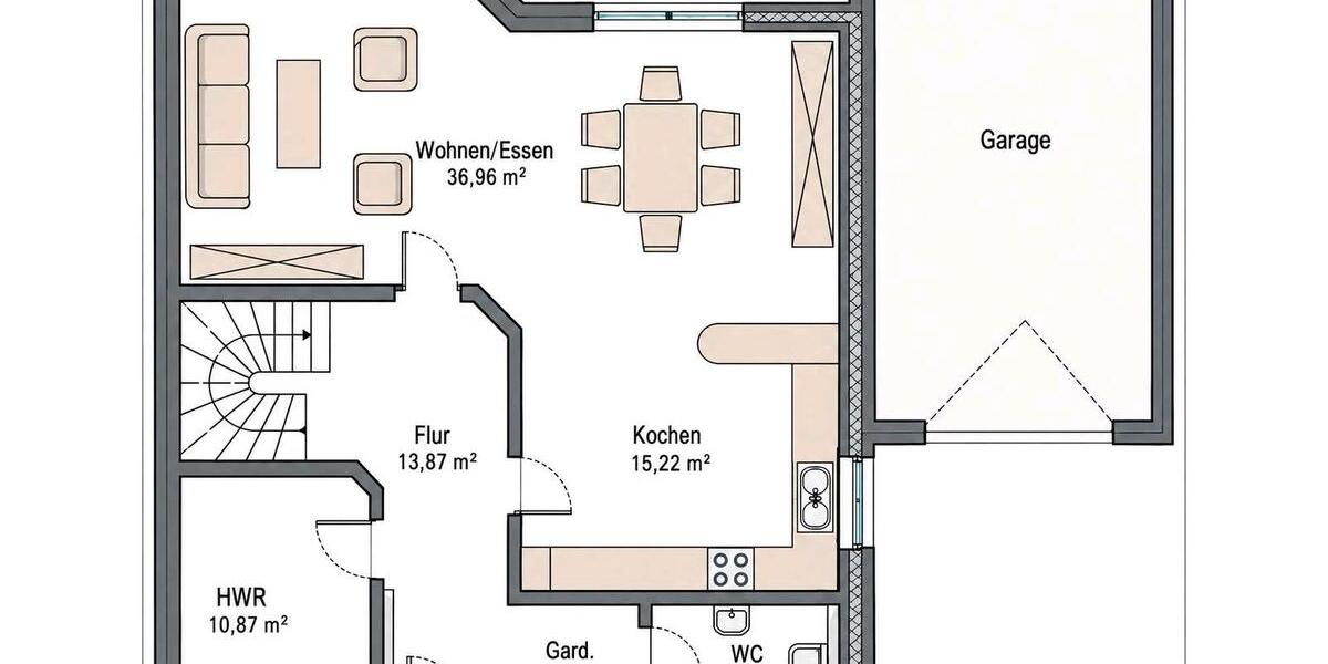 Doppelhaushälfte Garbsen Ortschaft Horst - 4.5 Zimmer, 148 m&sup2;, 1.950&euro; | Angebot:27607824