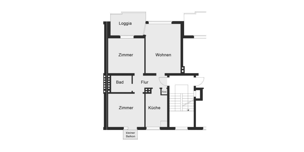 Etagenwohnung Hannover Döhren-Wülfel - 3 Zimmer, 66 m&sup2;, 1.090&euro; | Angebot:26515190