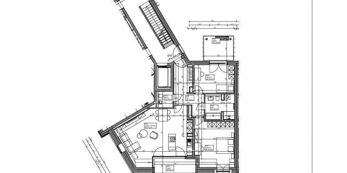 Etagenwohnung Hannover / Linden-Mitte Linden-Mitte - 3 Zimmer, 111 m&sup2;, 1.600&euro; | Angebot:26902976