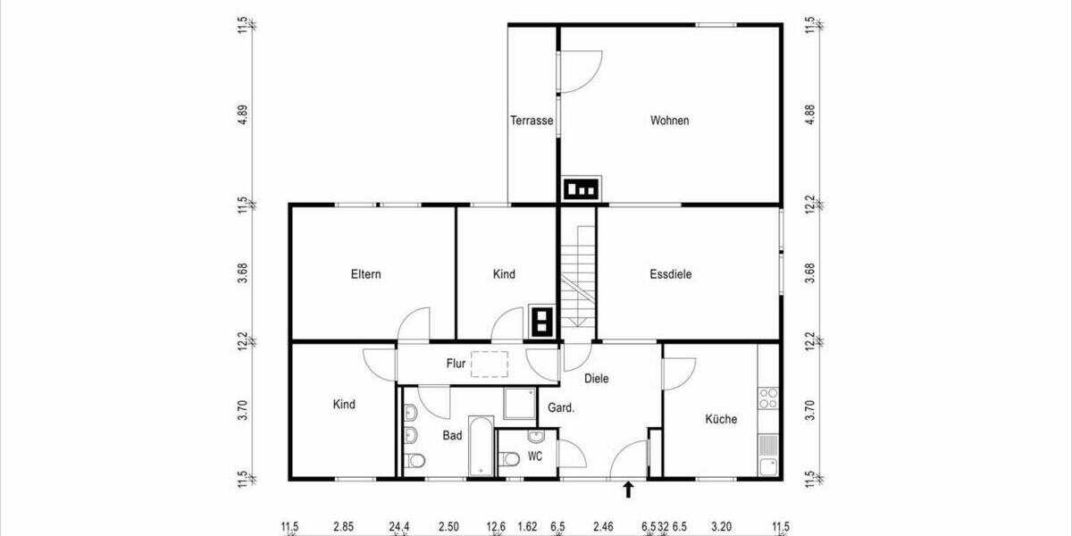 Einfamilienhaus Burgwedel / Kleinburgwedel Kleinburgwedel - 6 Zimmer, 161 m&sup2;, 299.900&euro; | Angebot:26230968