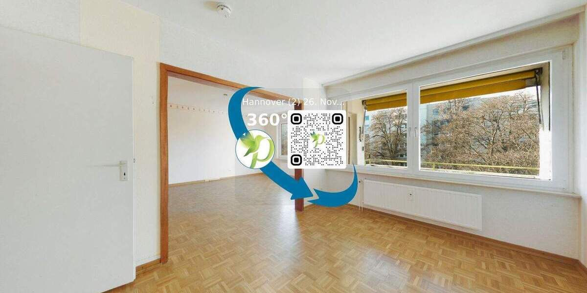 Bezugsfrei - lichtdurchflutete Wohnung mit Balkon 3 zimmer