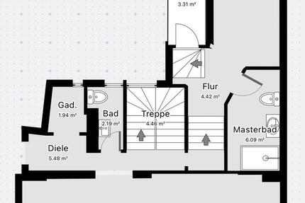 Erdgeschoss Altbau-Loft mit Galerie in der List 3 zimmer