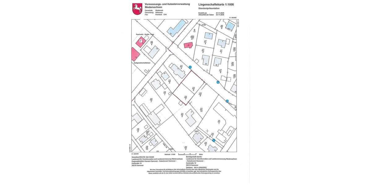 Grundstück Wedemark Abbensen - 116.000&euro; | Angebot:24425791