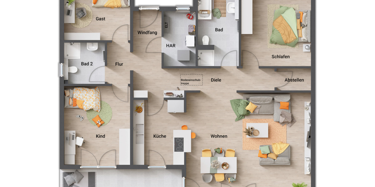 Bungalow Hohenhameln Stedum - 5 Zimmer, 133 m&sup2;, 366.850&euro; | Angebot:26217373