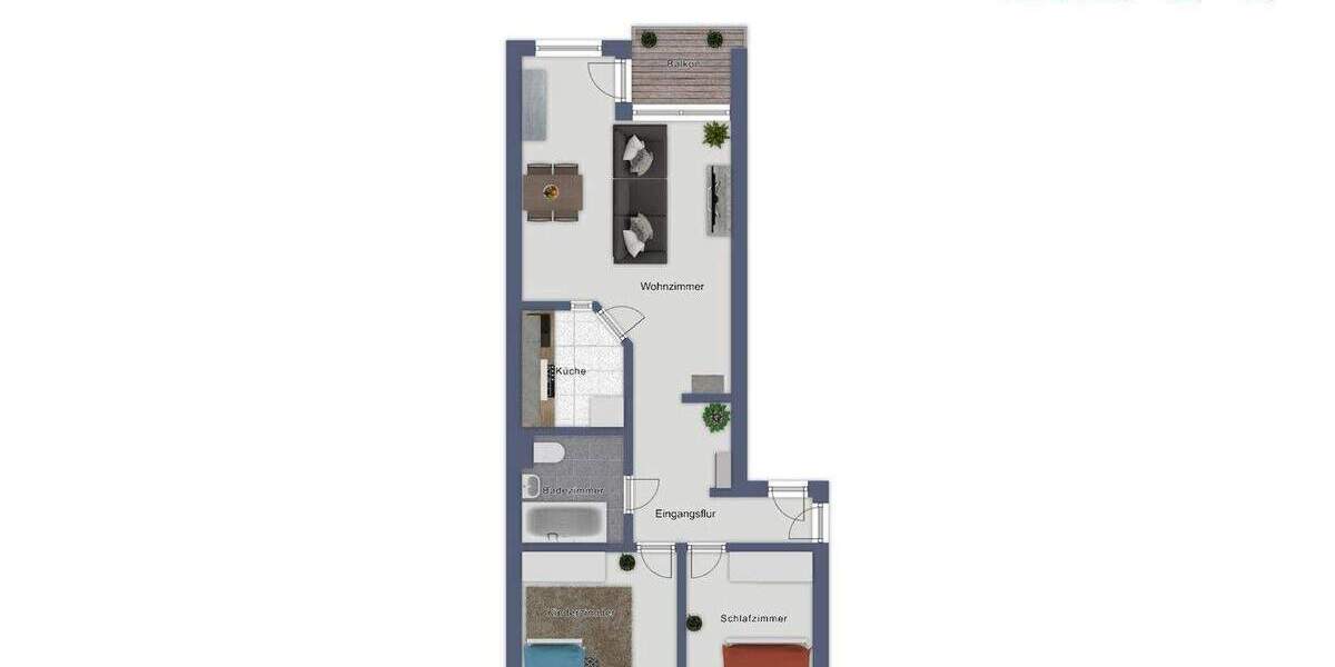 Etagenwohnung Ronnenberg - 3 Zimmer, 76 m&sup2;, 699&euro; | Angebot:25739881